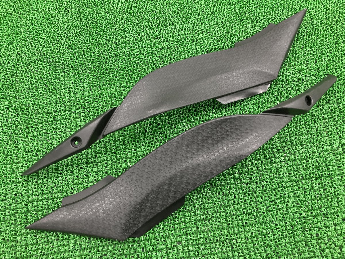 ZX-6R サイドカバー 左右 社外 中古 バイク 部品 ZX600R 09-12年 ノーマルタイプ 割れ欠け無し 品薄 希少品