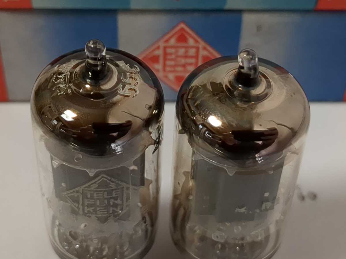 13661 TELEFUNKEN ECC83（12AX7）スムースプレート 2本 測定データあり