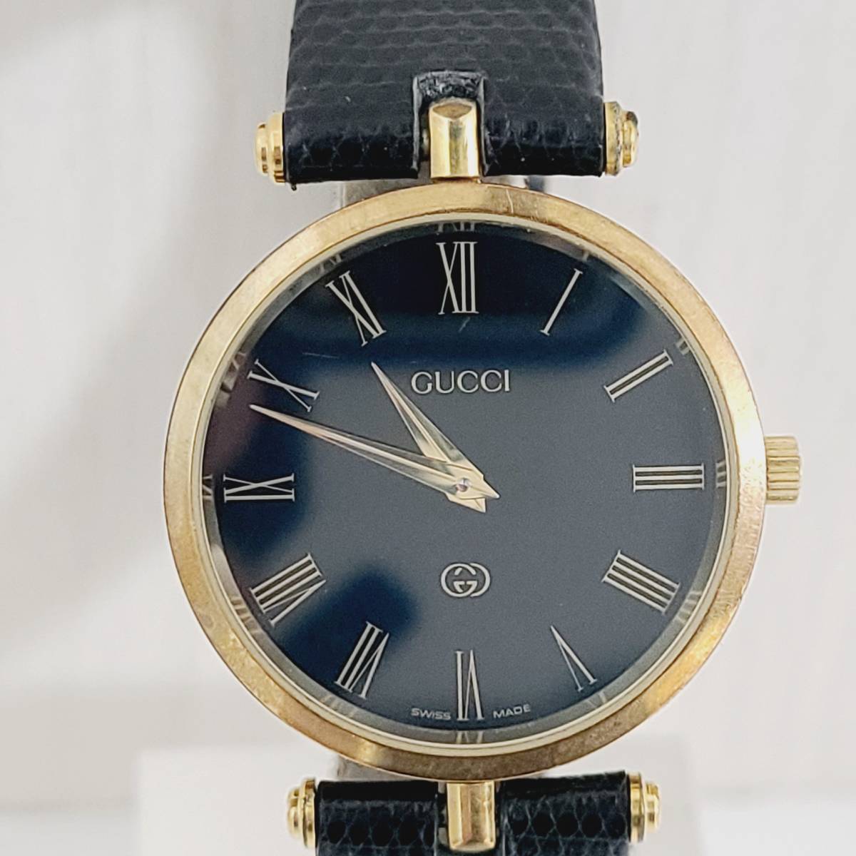 1円スタート】【訳あり品】 GUCCI グッチ 137.1 シンク SYNC SS×ラバー 