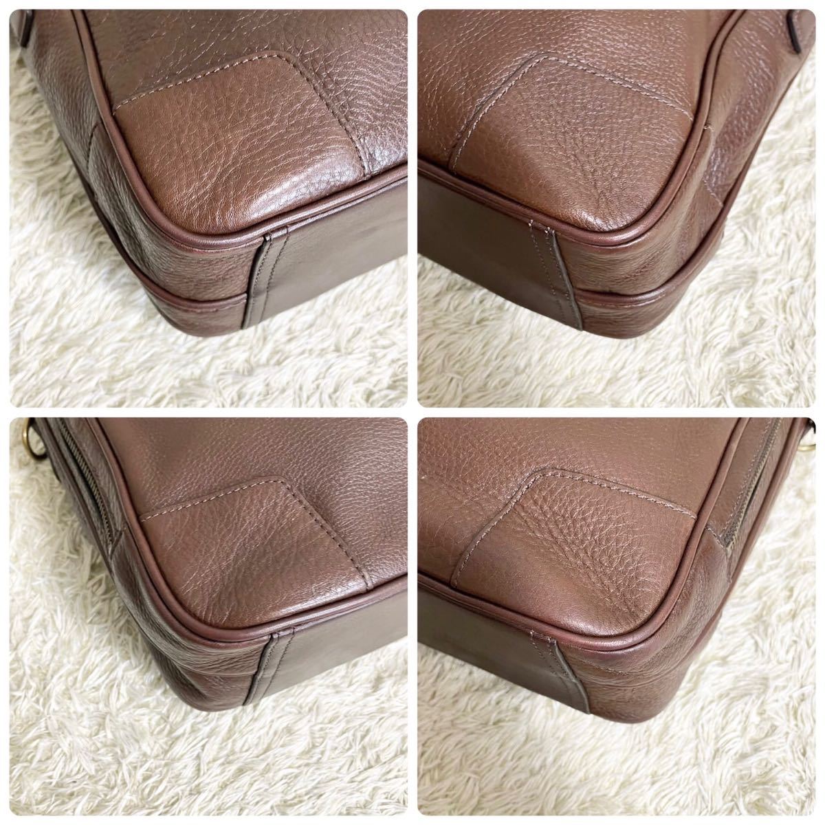 1円【美品】COACH コーチ メンズ 2way ビジネスバッグ ブリーフケース 