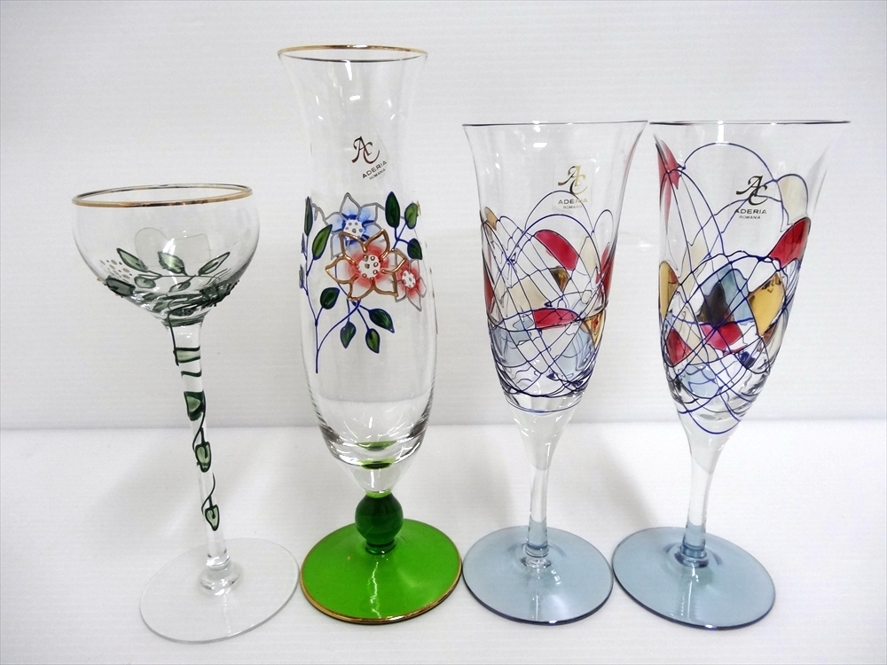 装飾ワイングラス9点 (Baccarat - 1888年オールドバカラ 装飾ワイングラス9点 (Baccarat - 1888年オールドバカラ