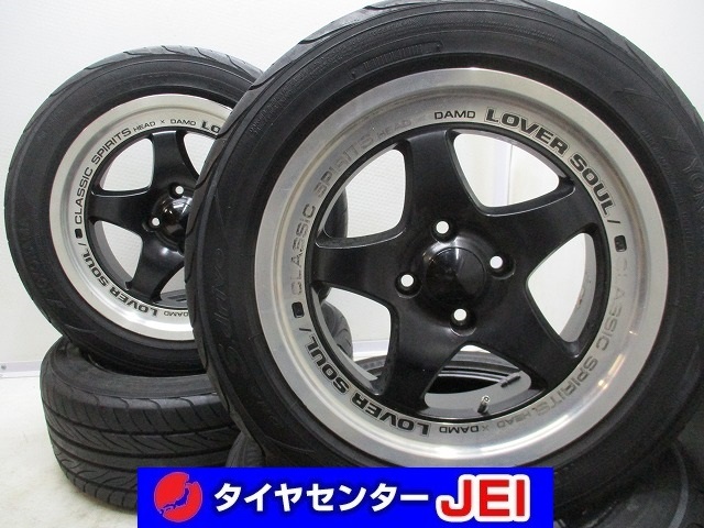 15インチ 195/55R15 7J+35 100 ジャンク カービング タイヤ アルミ 