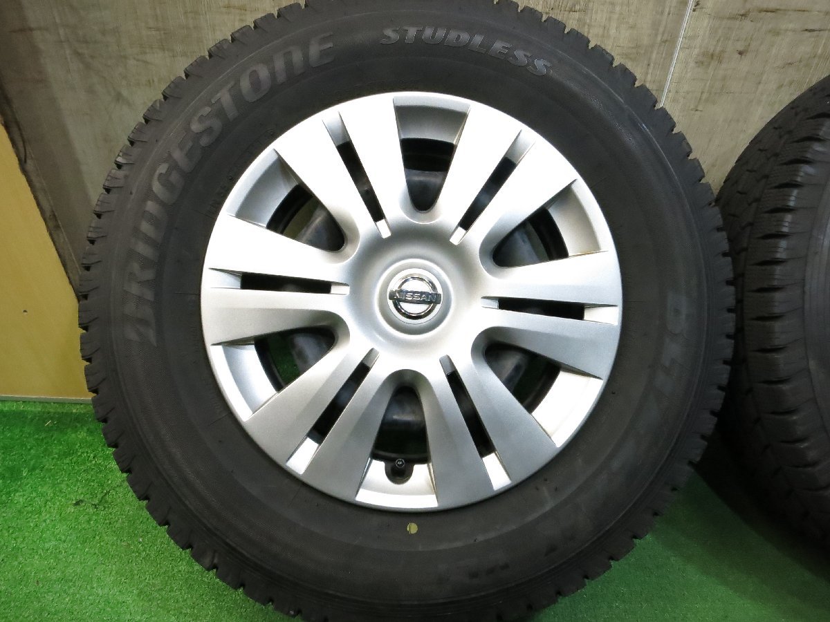 バリ溝☆日産 350 キャラバン純正 ブリヂストン VL-1 195/80R15 バリ溝