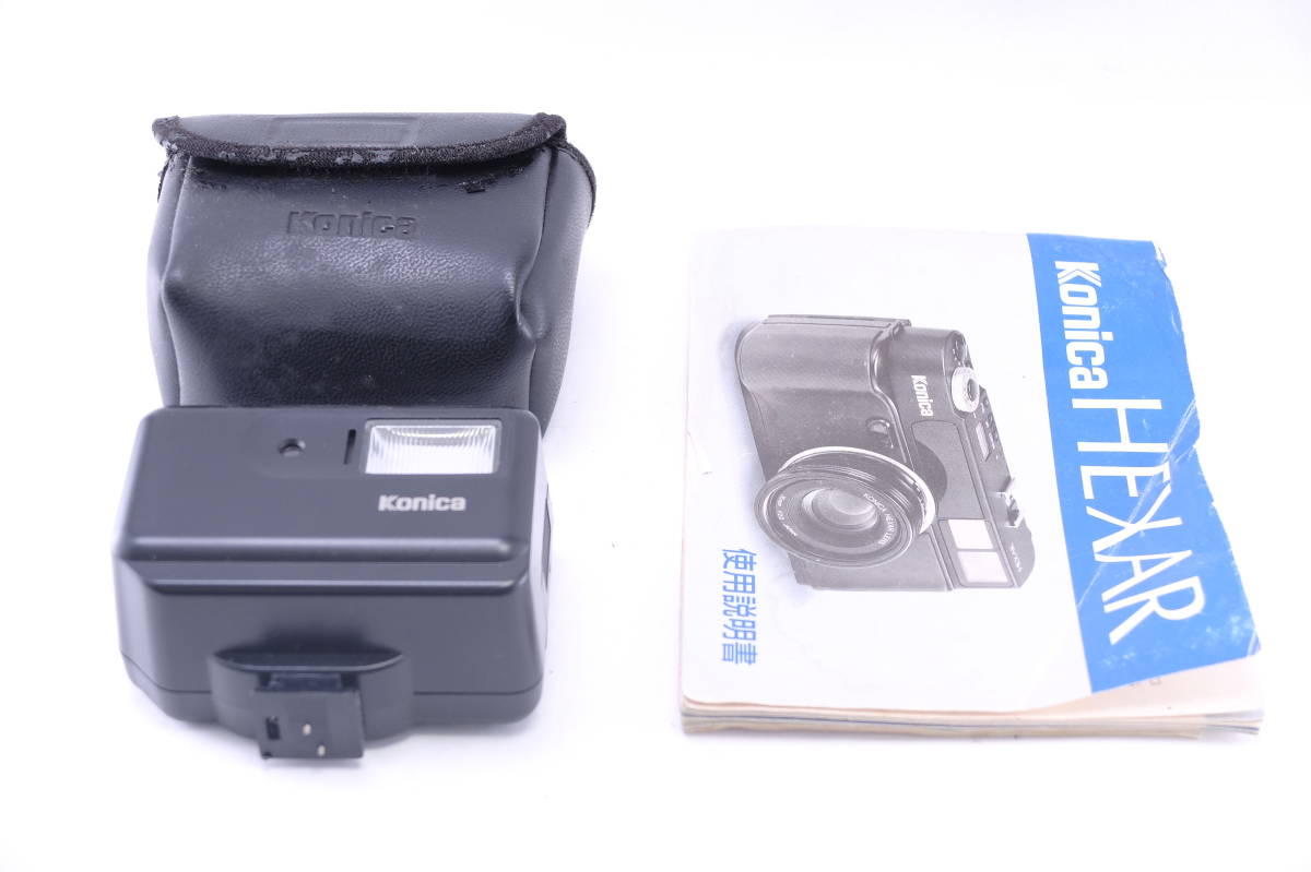 ジャンク】KONICA コニカ HEXAR 35mm F2.0 ストロボ付き コンパクト