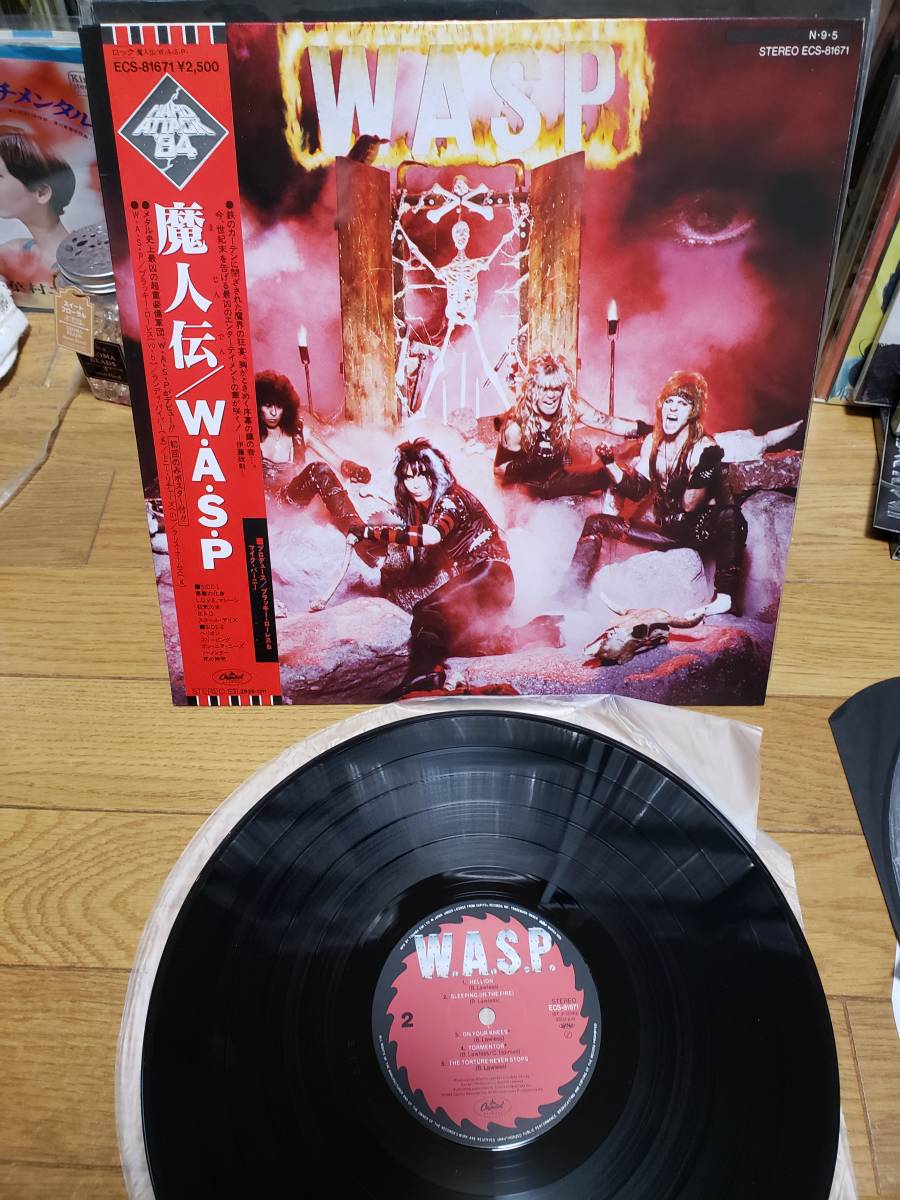 W.A.S.P. | - + W.A.S.P.（魔人伝） W.A.S.P.\魔人伝 W.A.S.P. LP 魔神