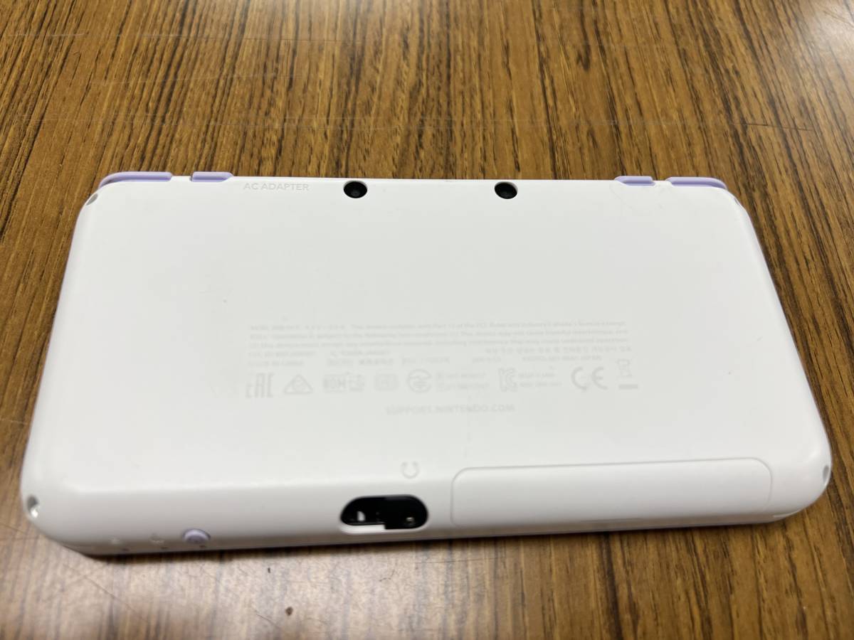 Newニンテンドー2DS LL ホワイト×ラベンダー 充電器・スタイラス欠品