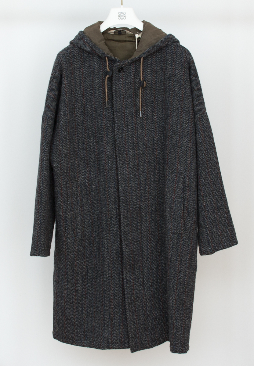 新品 46 アスペジ ハリスツィード フードコート ASPESI Harris Tweed イタリア製