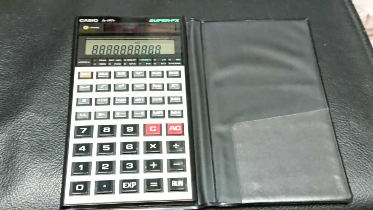 ut12/12 【レトロ】CASIO カシオ 関数電卓 fx-690v SUPER-FX 電卓 