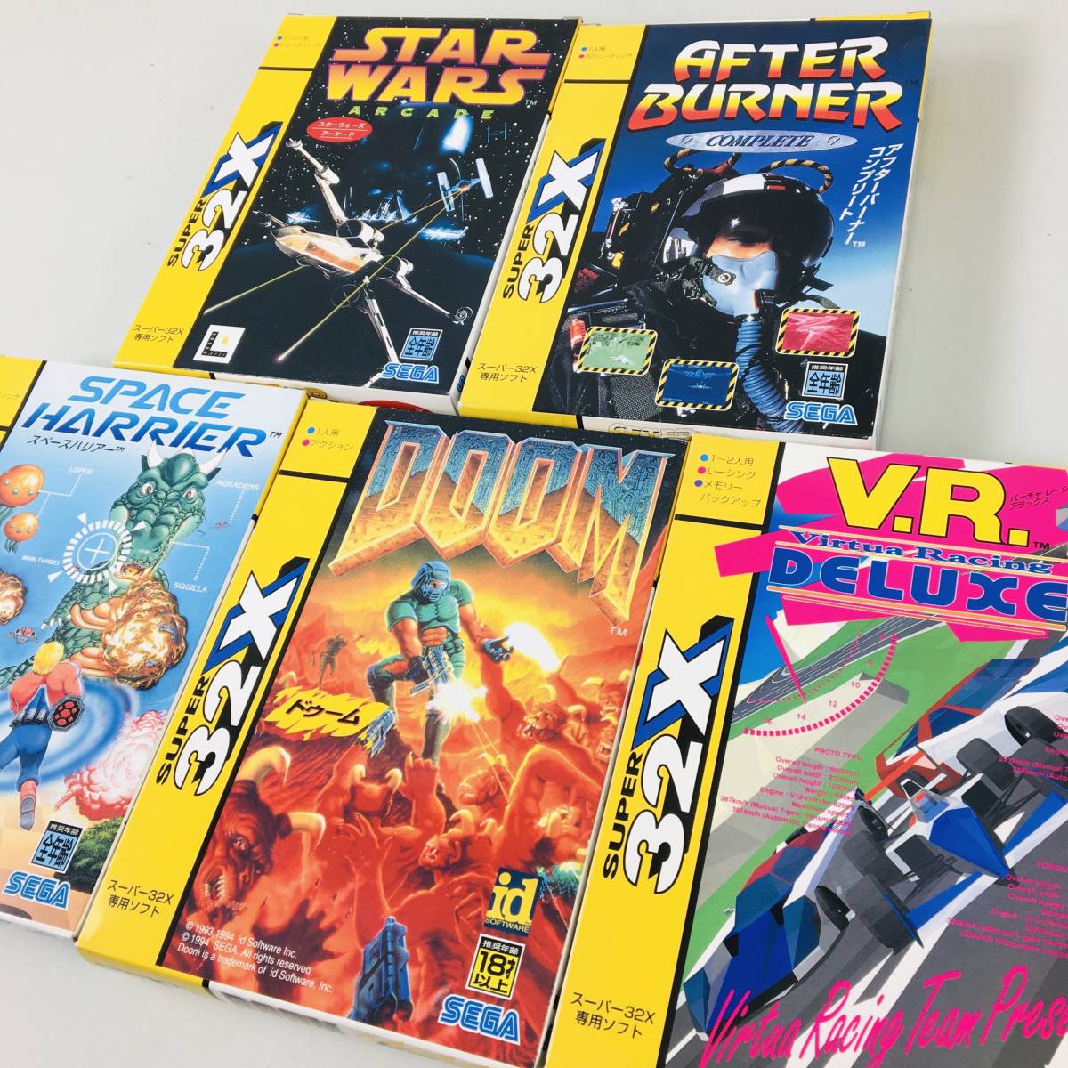 良品】 スーパー32X版 ソフト5本まとめ 説明書/ケース付 スター 