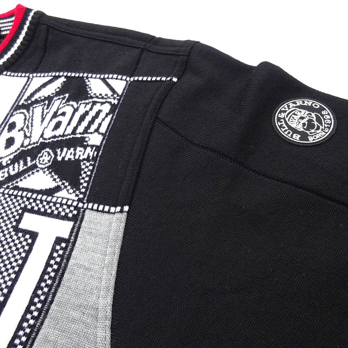 超美品 バーニヴァーノ 長袖セーター 丸首 Lサイズ BAW- BARNI VARNO 