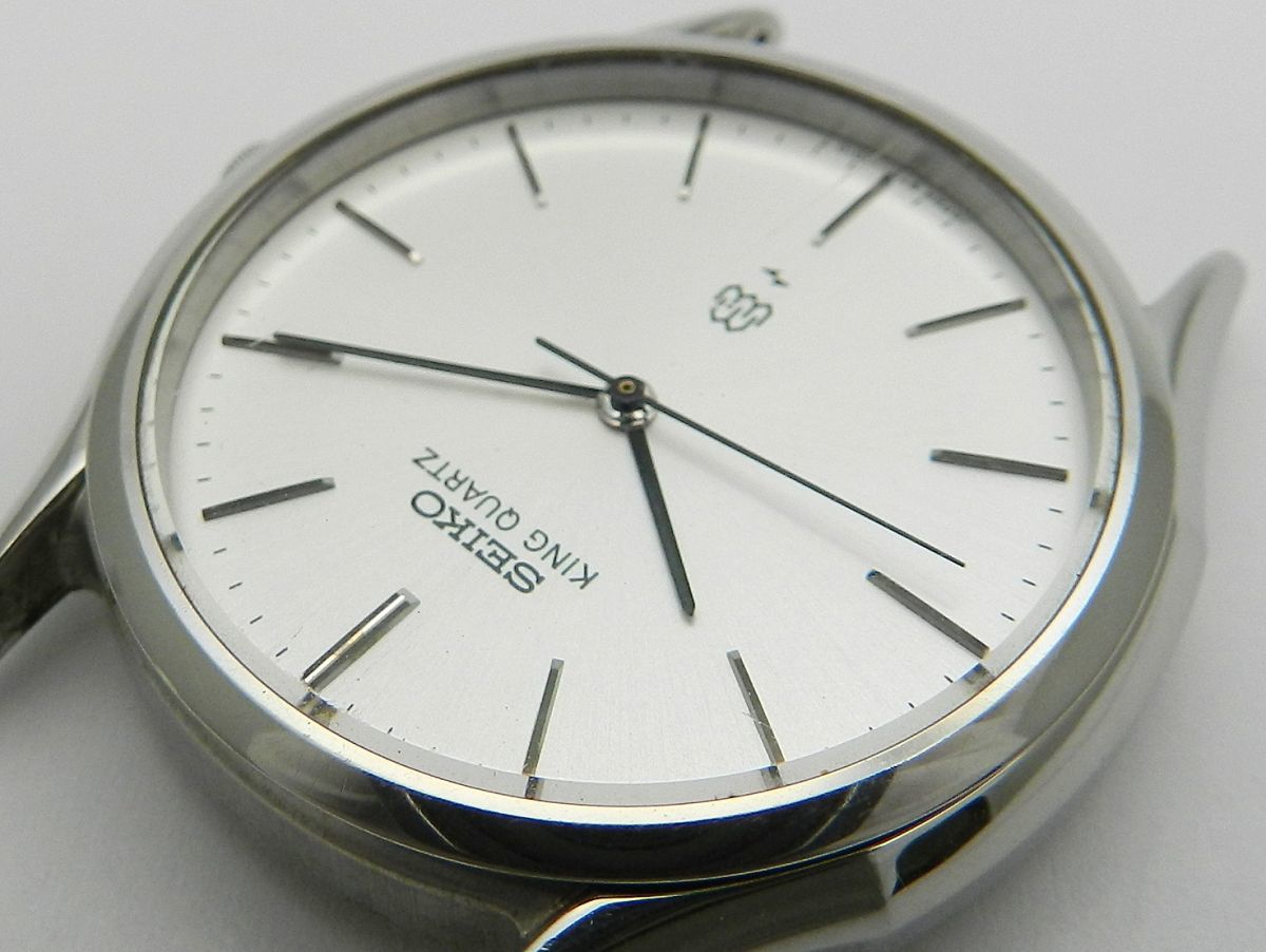 1円スタート 腕時計 フェイスのみ SEIKO セイコー KING QUARTZ キング 