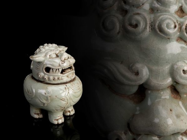 2026年最新Yahoo!オークション -青磁獅子香炉の中古品・新品 時代物 