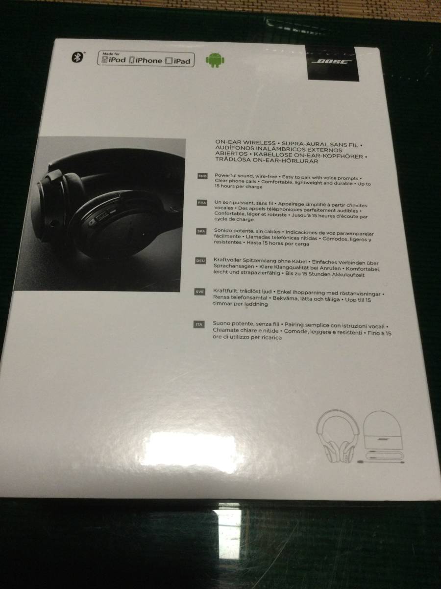 BOSE ボーズ　ON-EAR WIRELESS Headphones BOSE オンイヤー ワイヤレス ヘッドホン 新品未開封品です。 Bose ボーズ ヘッドホン Wireless- Headphones トリプルブラック