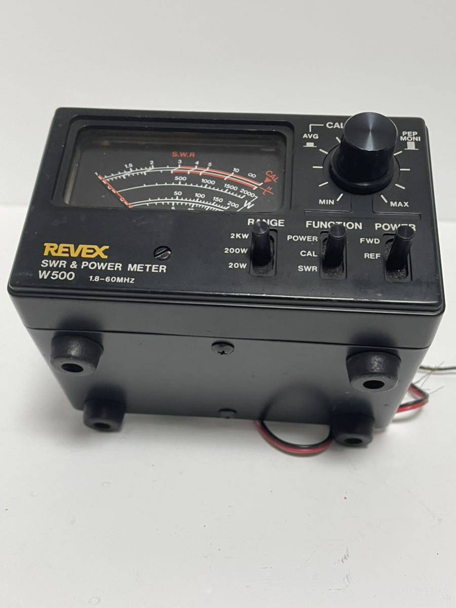 1円スタート]REVEX W500 SWR計 POWER METER リーベックス CB無線