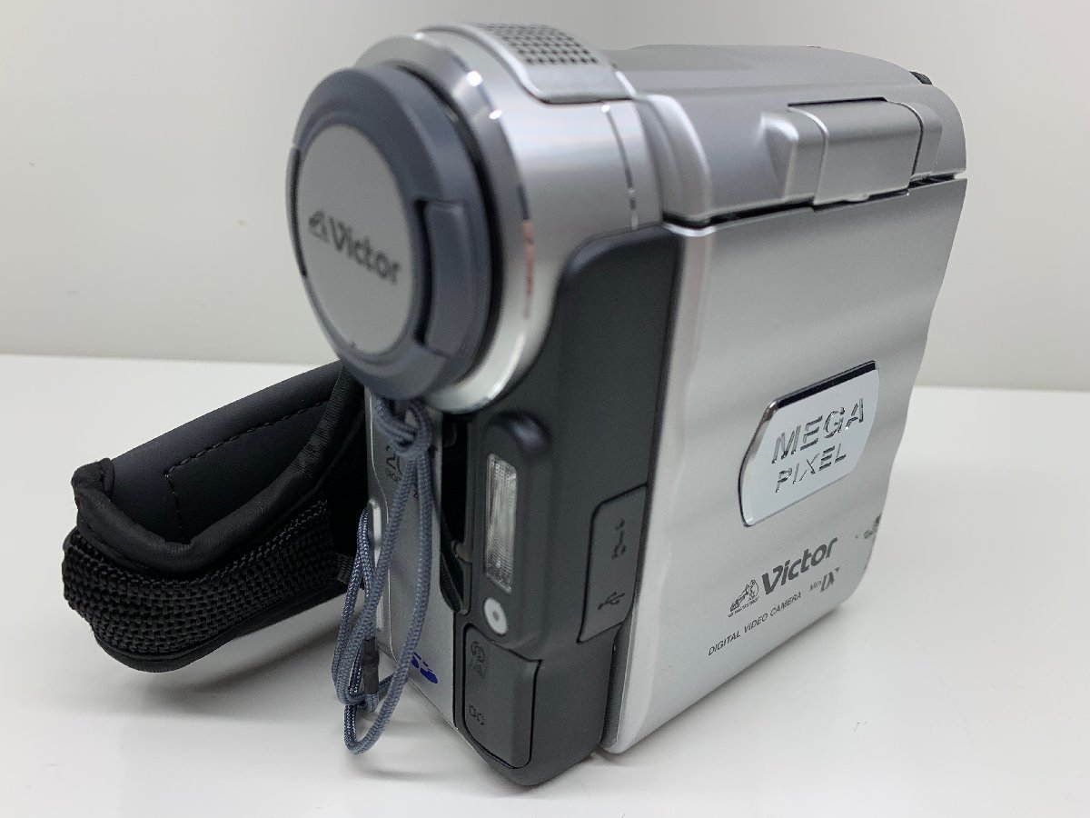 動作確認済 Victor ビクター デジタルビデオカメラ GR-DX300K 2003年製 充電器 ミニDVテープ付