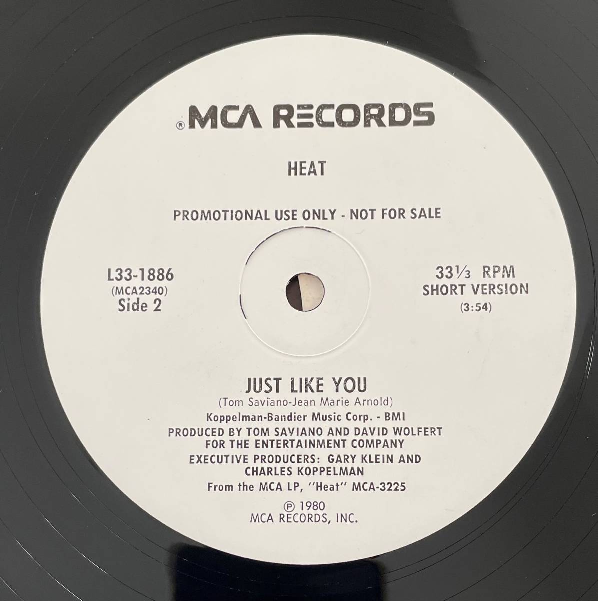 U.S.プロモ盤☆12　HEAT　／JUST LIKE YOU