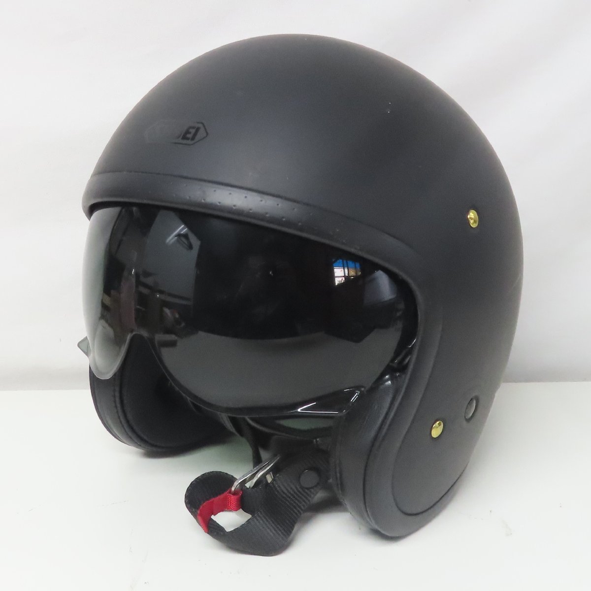 SHOEI ショウエイ J.O ジェットヘルメット Mサイズ 中古 マットブラック バイク オートバイ 二輪 ツーリング スクーター 原付
