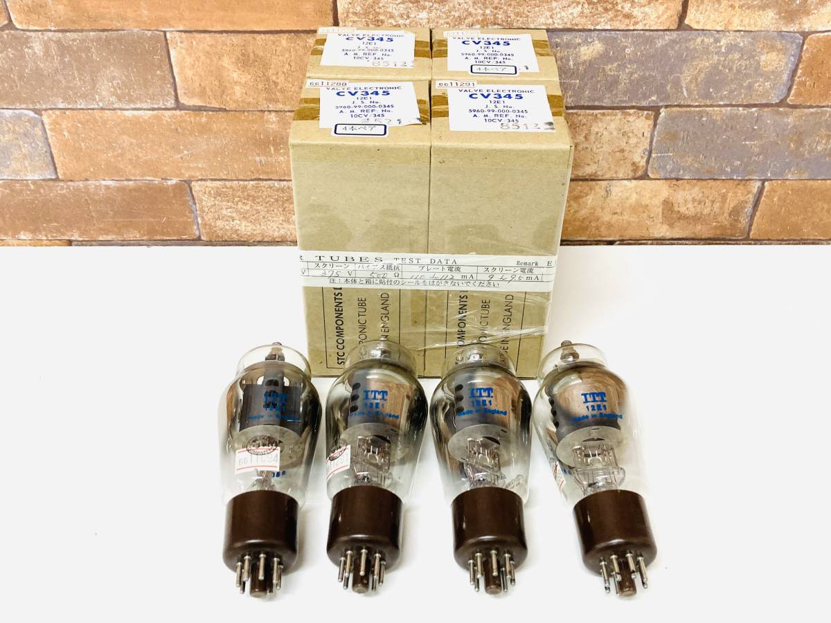 VALVE ELECTRONIC/ITT 真空管 CV345/12E1 4本ペア　NO.194