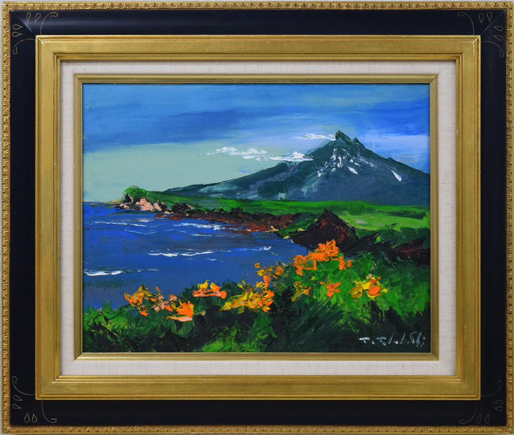 増井 正 油絵 信州 油絵 増井正 額縁付き 絵画ベストセラー Q81230330 信州