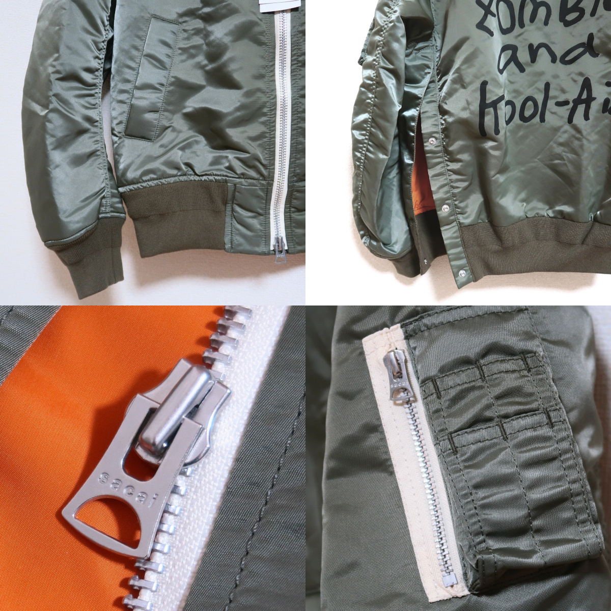 22AW 新品 Sacai MADSAKI MA-1 ボンバー ジャケット コラボ 22AW 新品 Sacai MADSAKI MA-1 ボンバー ジャケット コラボ