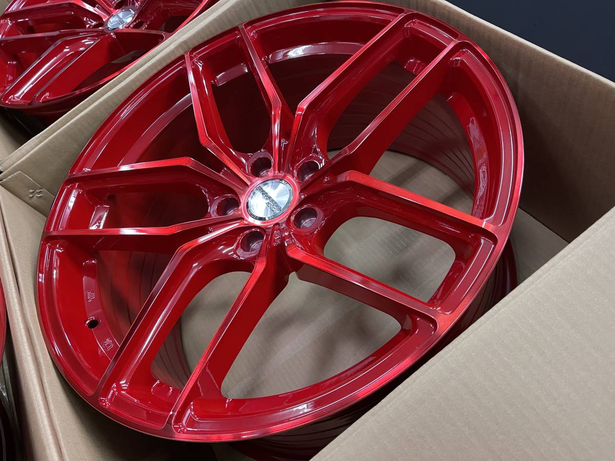 BRAVO RACING 新品 ホイール 9j 10j レッド スカイライン アルファード 