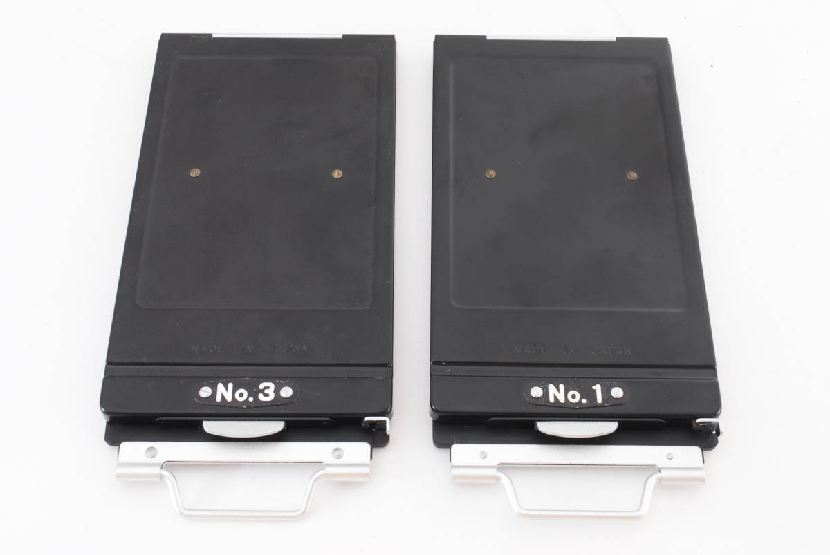 【並品】Mamiya Press Film Pack Adapter ×2 for Universal Press Super 23 1114855