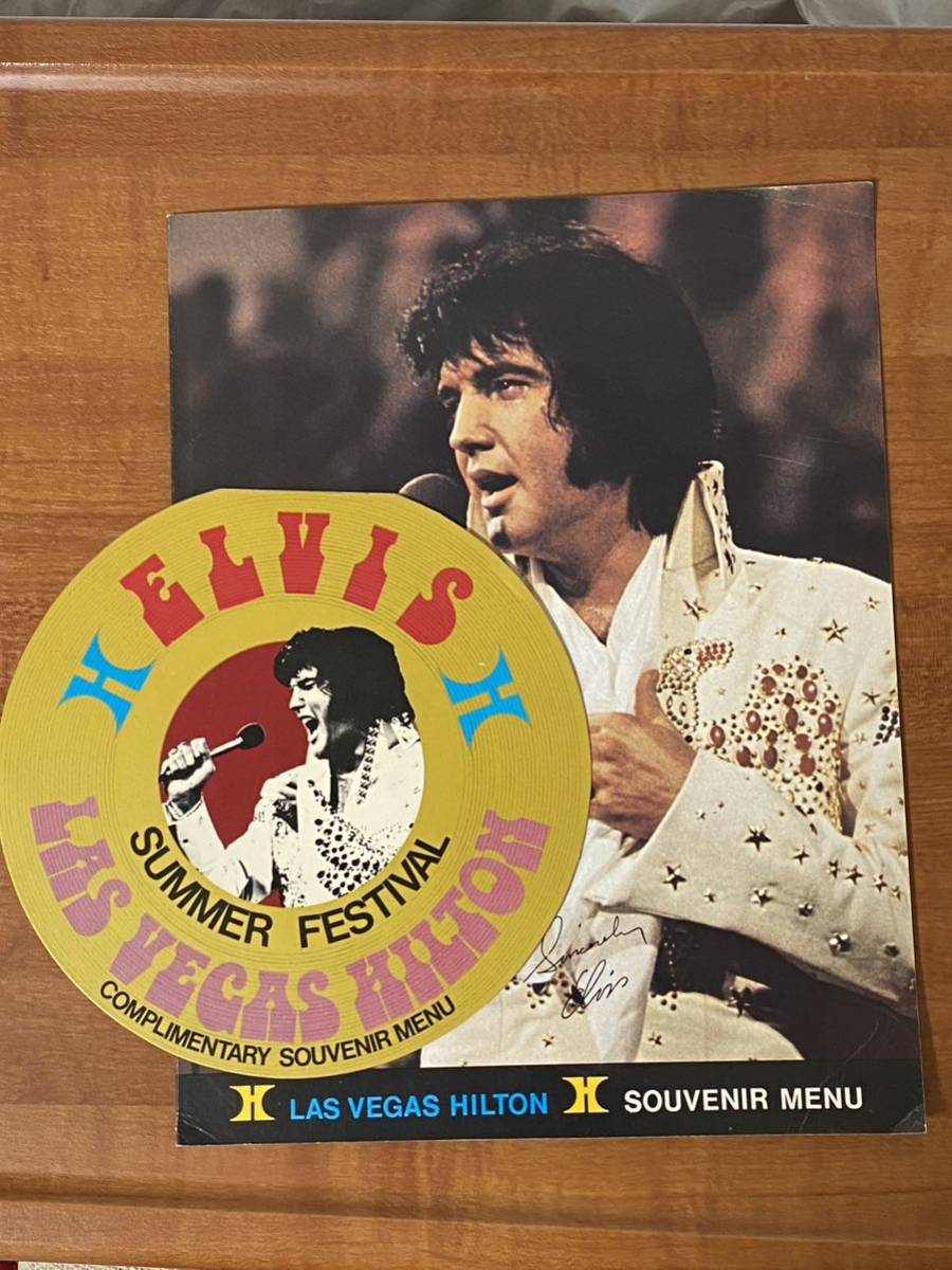 レア　エルビスプレスリー　1975年　スベニアメニュー　ディナーショー エルビスプレスリー激レアセット elvis presley スーベニアメニュー