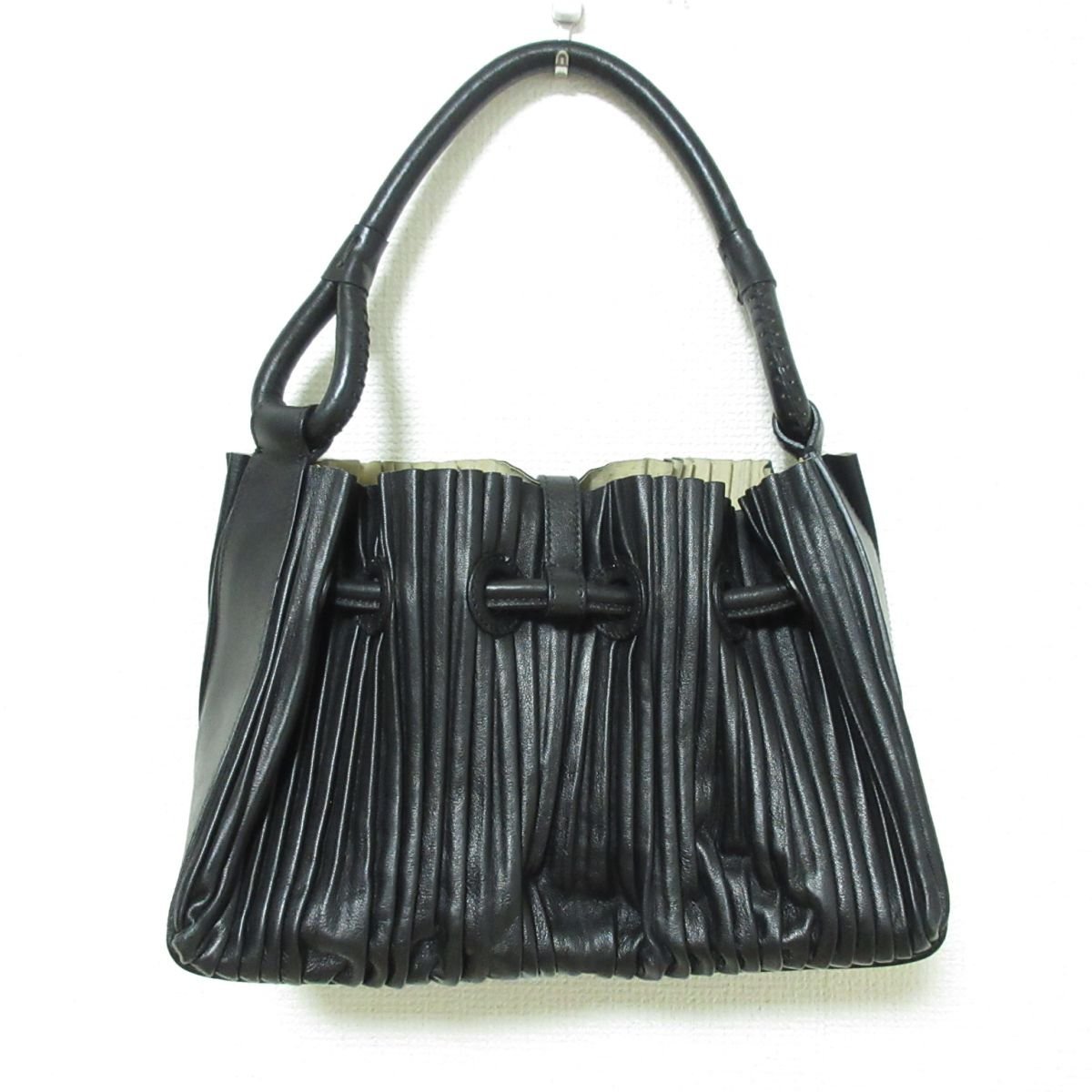 美品 GIORGIO ARMANI ジョルジオアルマーニ レザー ミニポーチ付き