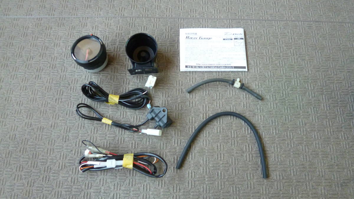 ★Defi ディフィ ブーストメーター ターボメーター φ60 ホワイトレーサーメーター DF11506 中古美品★ Defi ADVANCE ブースト計 bfの通販 デフィリンクメーター センサー付