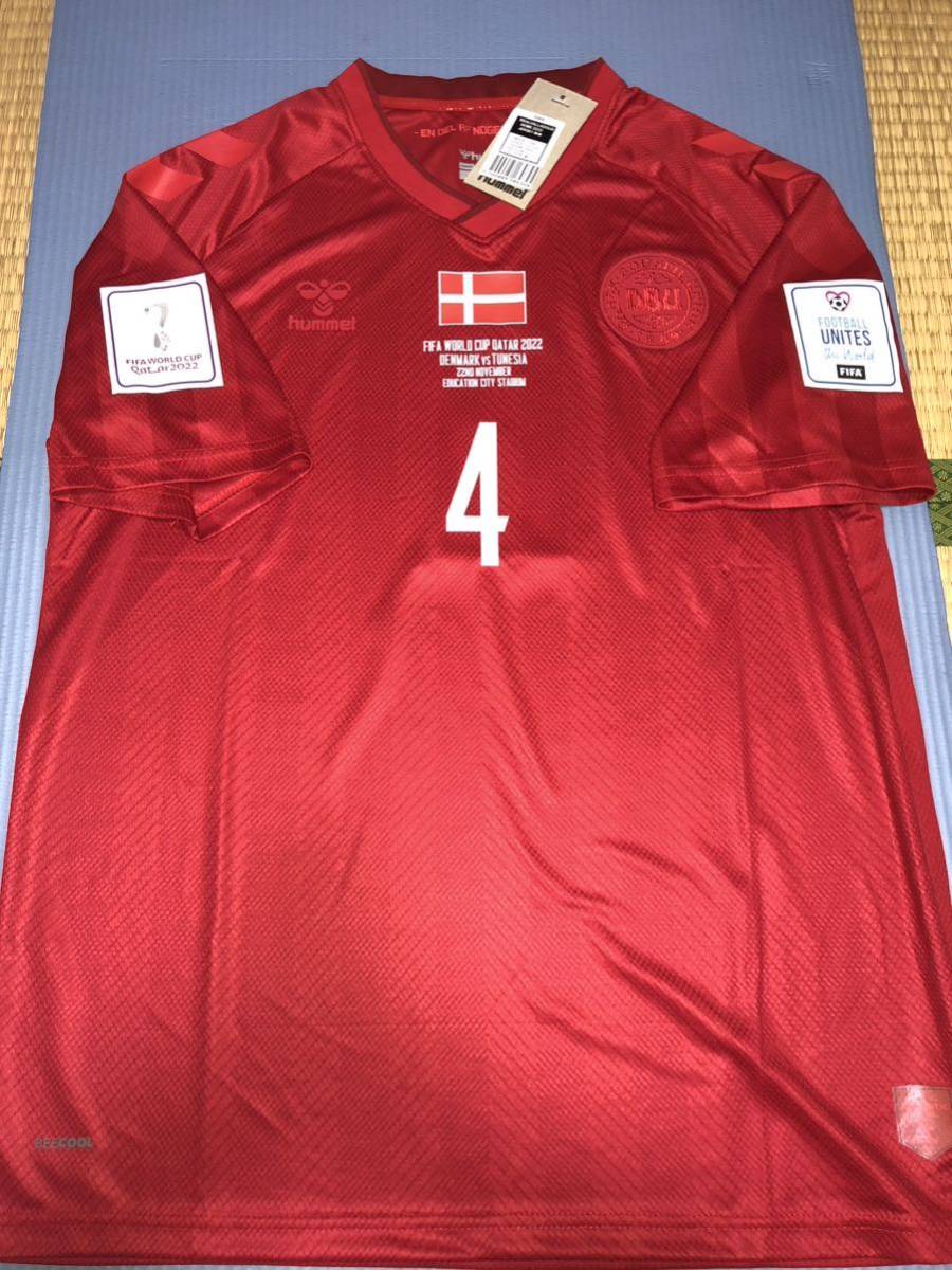 オーセンティック　デンマーク代表シモンケアー選手ユニフォームvsチュニジア戦ワールドカップ 2022カタール大会