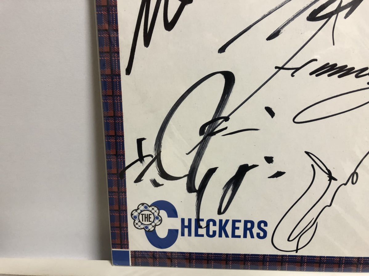チェッカーズ 直筆サイン色紙 （THE CHECKERS）藤井郁弥 武内享 高杢 