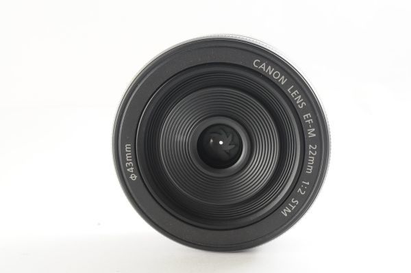 ☆超美品☆Canon キヤノン EF-M 22mm F2 STM シルバー 清潔感溢れる