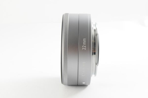 ☆超美品☆Canon キヤノン EF-M 22mm F2 STM シルバー 清潔感溢れる