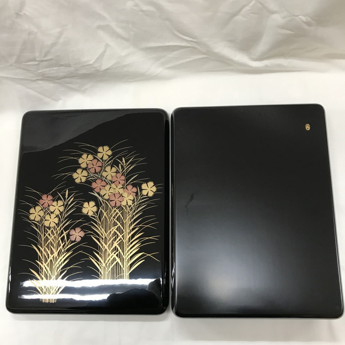 未使用象彦 文箱 小箱 書類入 蒔絵 漆器 花柄 [jgg](漆芸)｜売買された