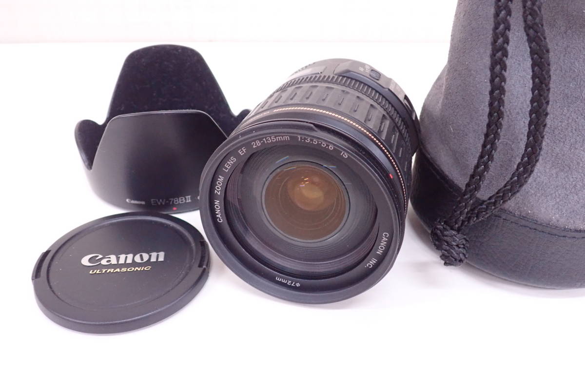 CANON ZOOM LENS EF 28-135mm 1:3.5-5.6 IS IMAGE STABILIZER ULTRASONIC キャノン カメラレンズ A12116
