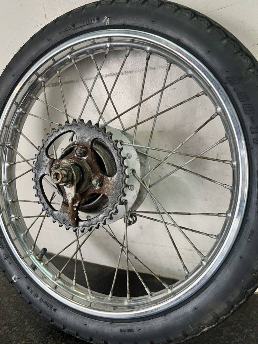 カブ90 【HA02】から取り外し ブレーキパネル シュー アクスルシャフト