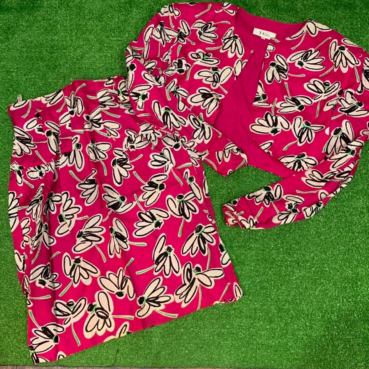 Christian Dior クリスチャンディオール セットアップ フラワー  