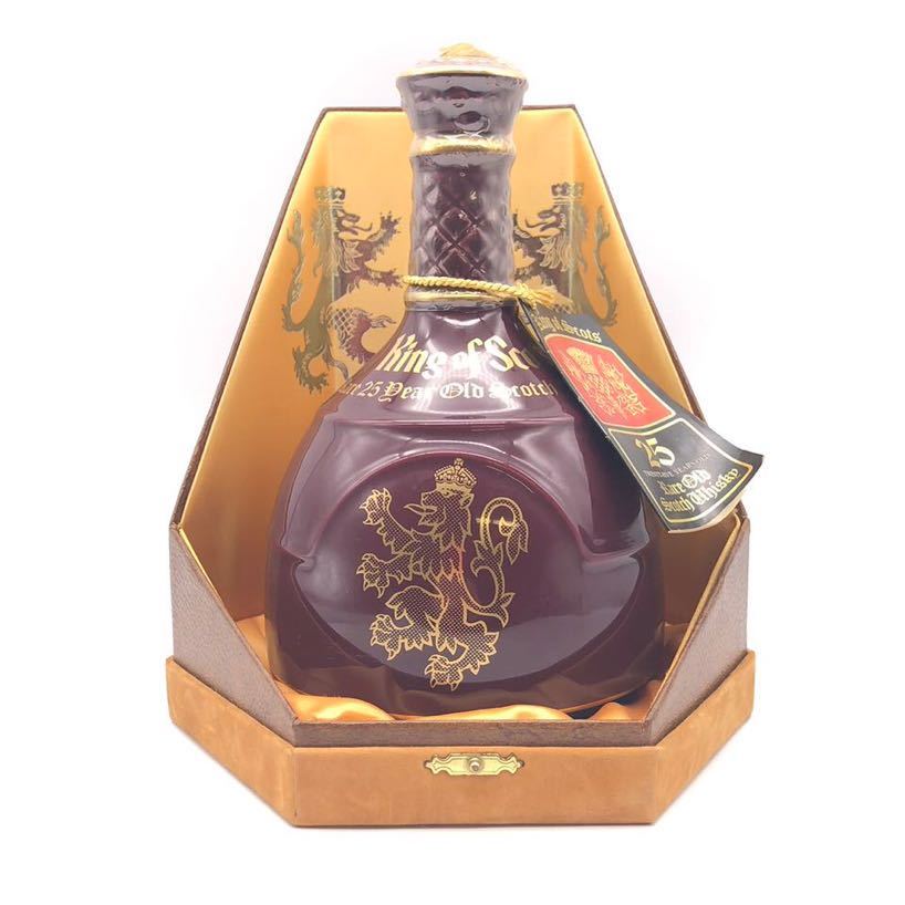 未開栓】 King of Scots キングオブスコッツ 25年 陶器ボトル 赤