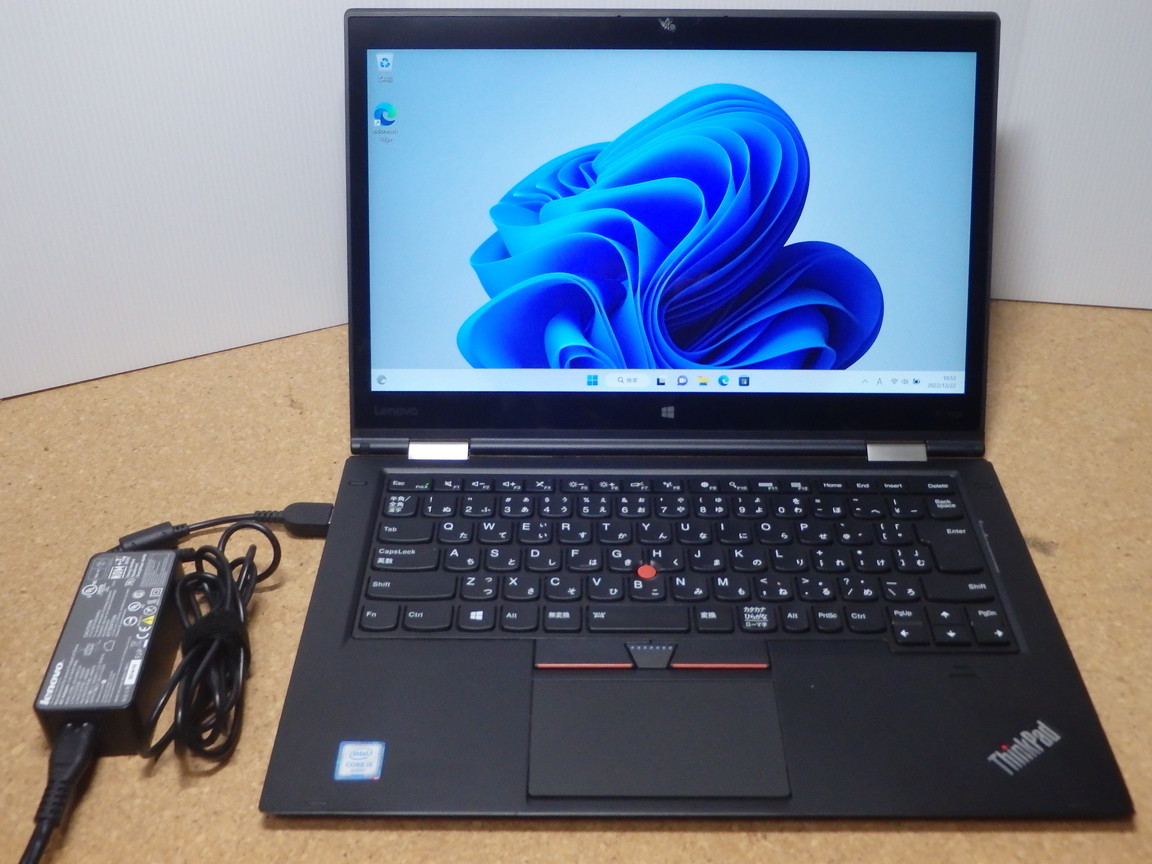 【難あり】Lenovo ThinkPad X1 Yoga（OS:Windows11Pro 22H2/CPU:Core i5-6200U 2.3GHz～2.8GHz/Mem:8GB）管理番号：P212005