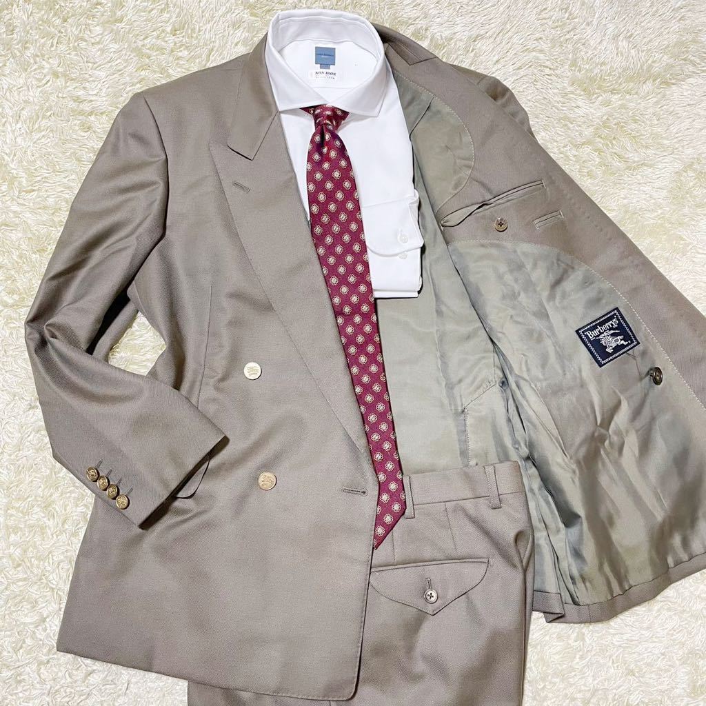 極美品 ! バーバリー 【輝く金ボタン】 Burberrys' ダブルスーツ