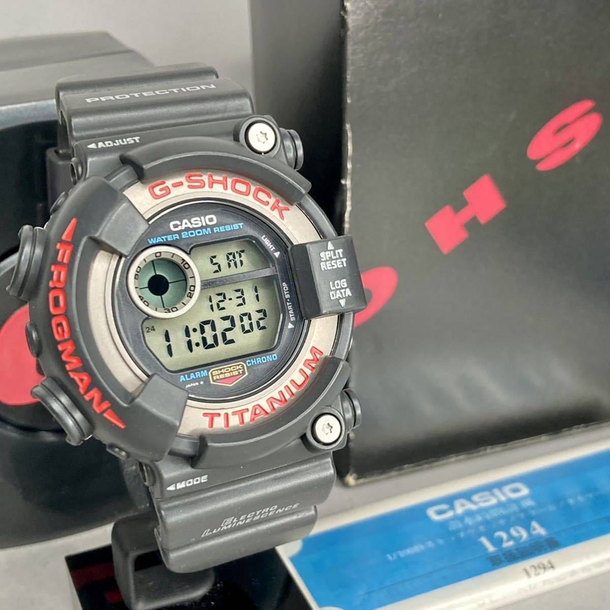 未使用同等 箱説付 G-SHOCK DW-8200-1A 2代目デザイン FROGMAN 