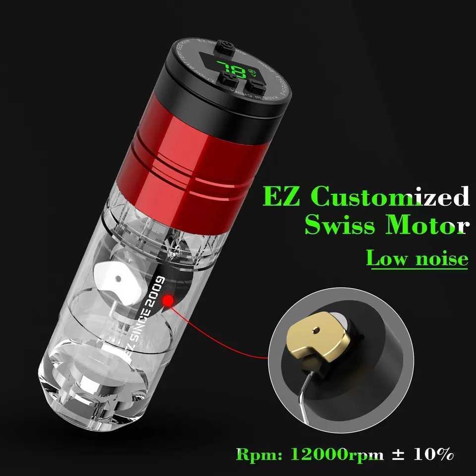 EZ EVOTECH S ワイヤレスタトゥーマシン 3.5mm 黒×黒 tattoo machine