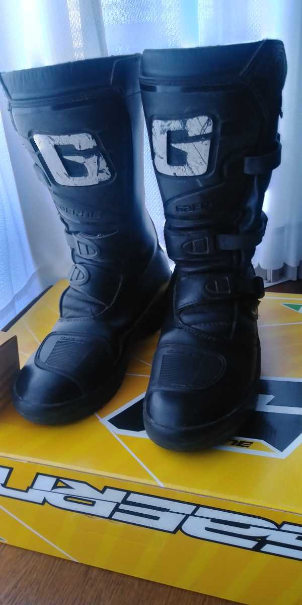 ガエルネ　ジーアドベンチャー　ブラック GAERNE G-ADVENTURE 26.5cm おまけでウォータープルーフポリッシャー付き　モトクロス オフロード