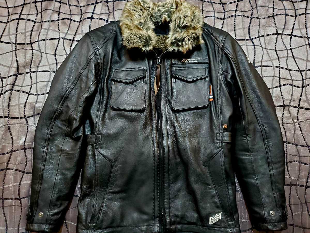 【ほぼ未使用】HYDO バイクウェア レザージャケット Ｌ インナー付【美品】 HYOD レザージャケット ツーリングレザー インナー付 2026年最新HYOD