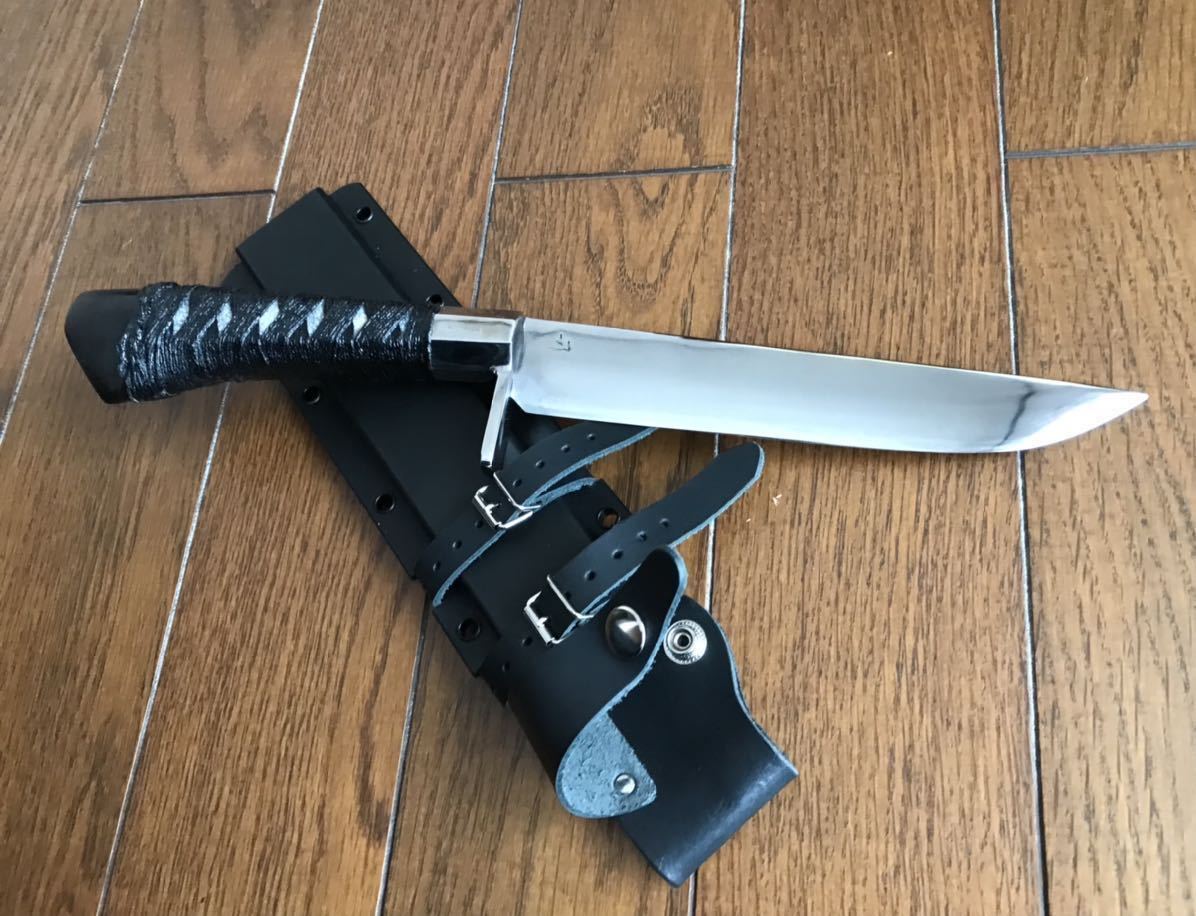 秋友義彦 狩猟剣鉈 甲伏せ 7寸 レッドオルカ(ハンティングナイフ、狩猟  