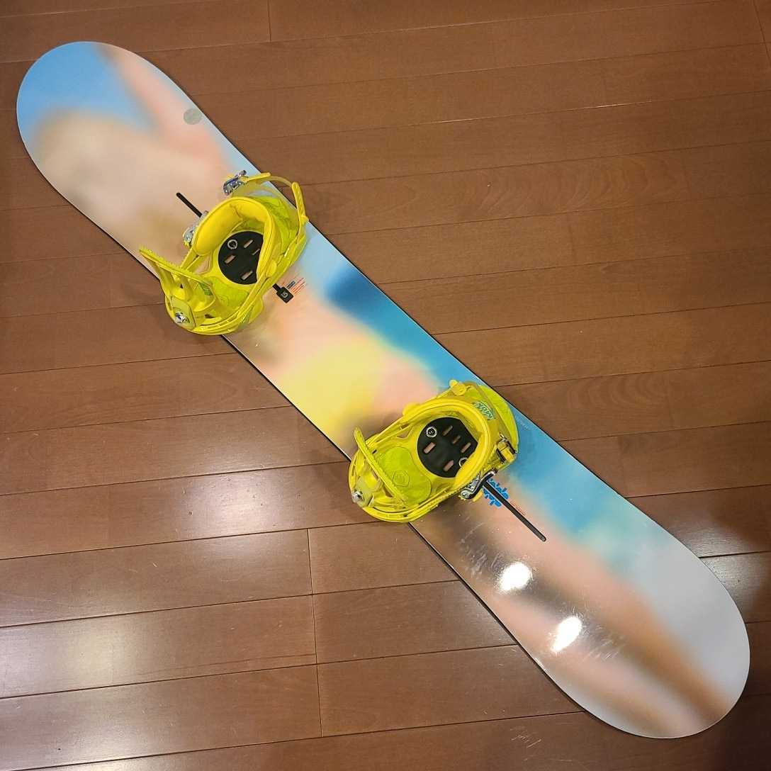 BURTON CUSTOM Restricted FLYING V 154スノーボード＋SALOMON RHYTHM