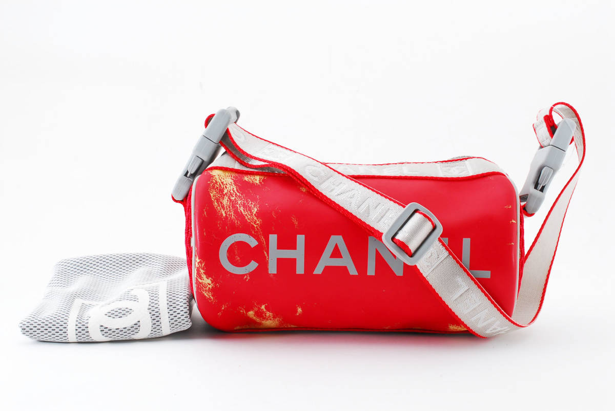1円スタート】☆CHANEL シャネル スポーツライン ミニショルダーバッグ 