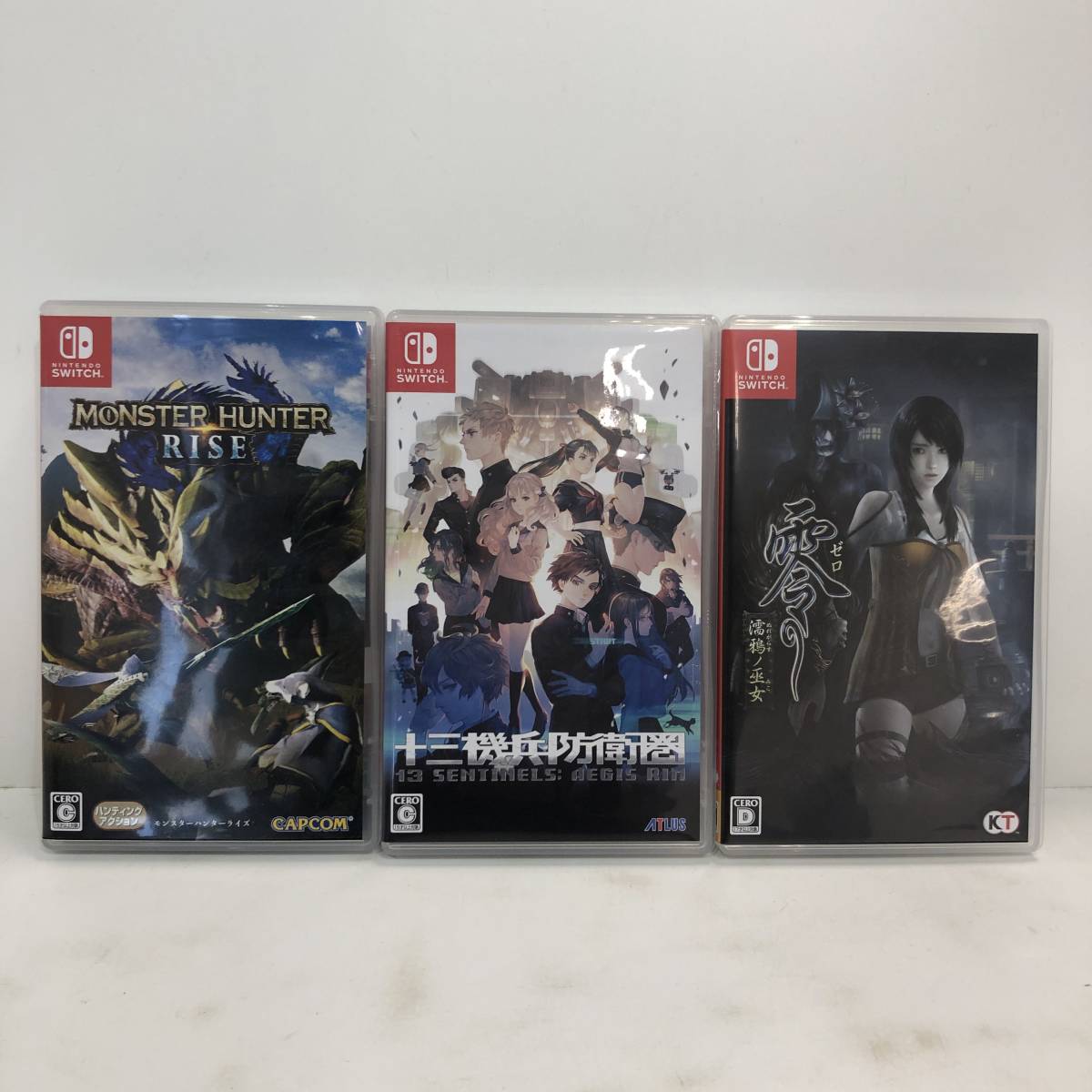 1円～】Nintendo Switch スイッチソフト 3本セット モンスターハンター