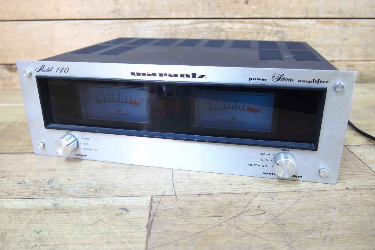 ☆【1H1226-11】 marantz マランツ パワーステレオアンプ Model 140(f) ジャンク