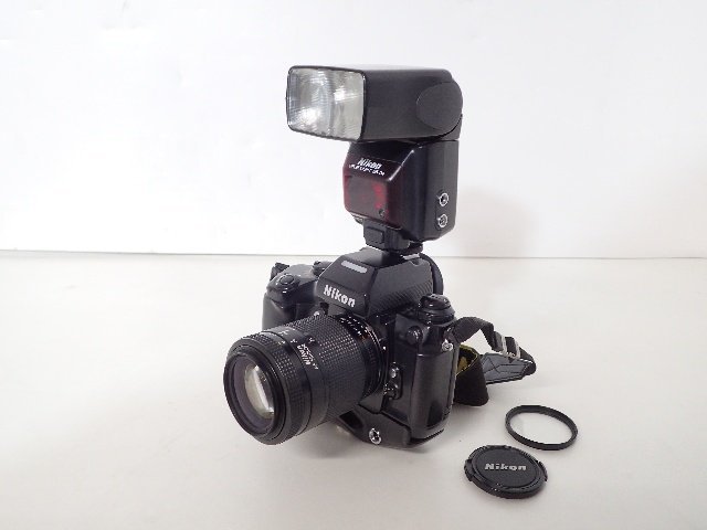 Nikon ニコン 一眼レフカメラ F4S + AF NIKKOR 35-105mm F3.5-4.5、スピードライト SB-24 ★ 68E28-1